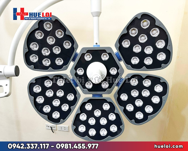 Đèn LED phẫu thuật di động 5 cánh — 180.000 lux, bóng OSRAM Đức